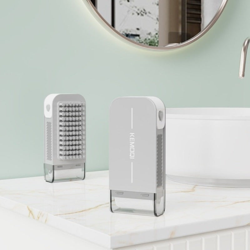 2 in 1 Travel Multifunctional Soap Box Creative Portable Non-slip with Brush Roller Soaps Boxes Plastic Soap Storage Box Brush